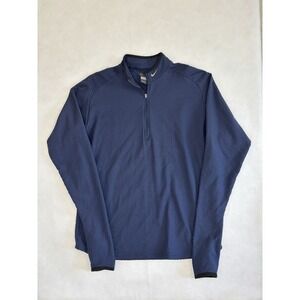 Vintage Nike Sphere Dry 1/4 Zip Pullover - Navy Blue - Men's XL - Made in USA